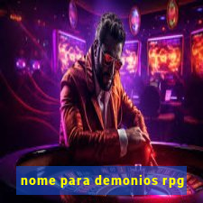 nome para demonios rpg